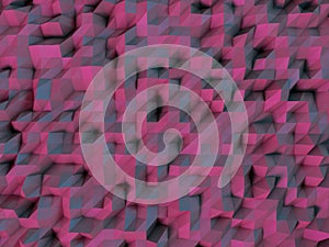 Multicolor geometric rumpled triangular low poly backdrop. 3D re