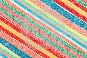 Multicolor gummy candy background