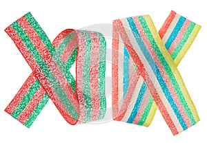 Multicolor gummy candy (licorice) band set