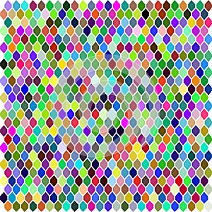 Multicolor hexagon mosaic