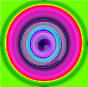 Multicolor horizontals blurs cercles