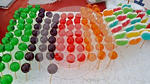 Multicolor of Jelly for children in market.