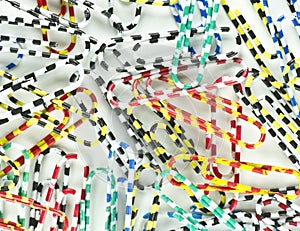 Multicolor Paper Clip Background