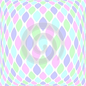 Multicolor pattern in spherical shape