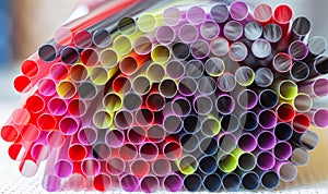 Multicolor Plastic Straws 12