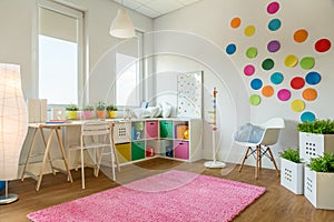 Multicolor playing room