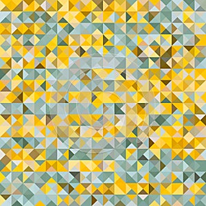Multicolor polygonal background consists of squares divided into triangles photo