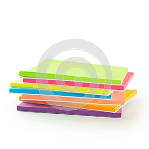 Multicolor post-it sticky note pads