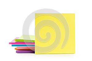 Multicolor post-it sticky note pads