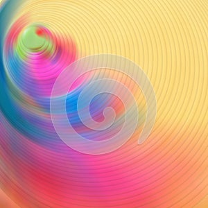 Multicolor radial abstract art background. graphic blur