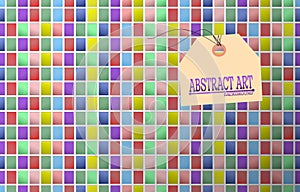 multicolor rectangle buttons background