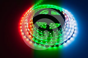 multicolor rgb led light strip roll