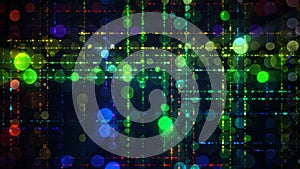 Multicolor round bokeh lights abstract background