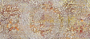 Multicolor Rustic Digital Wall Tile Decor For interior Home or Rustic Ceramic wall tile Design.