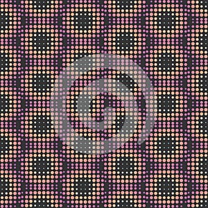Multicolor Seamless Dot Grid Pattern