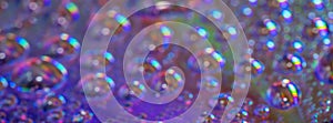 Multicolor shinning abstract background of circles and bubbles.