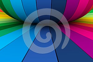 Multicolor sphere lines abstract background