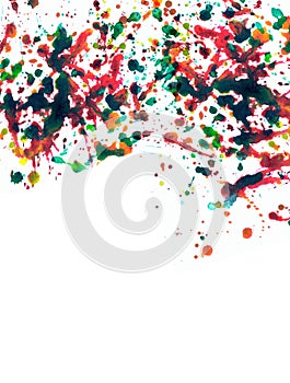 Multicolor splatter