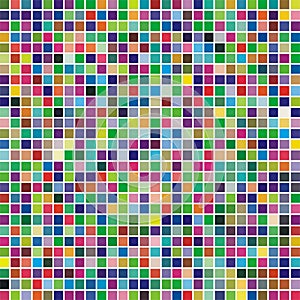 Multicolor square mosaic