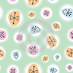 multicolor and white bubble abstract magic pattern 11
