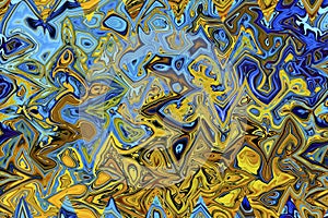 Multicolored abstract background illustration of computer generated fractal swirls pattern