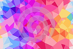 Multicolored abstract background from polygons. Seamless pattern