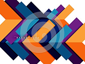 Multicolored abstract geometric shapes, geometry background for web banner