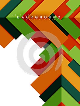 Multicolored abstract geometric shapes, geometry background for web banner