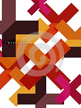 Multicolored abstract geometric shapes, geometry background for web banner