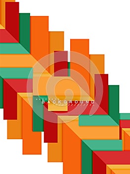 Multicolored abstract geometric shapes, geometry background for web banner