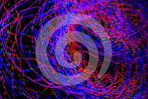 Multicolored abstract lights motion blur