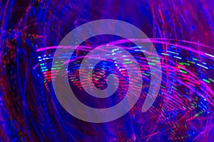 Multicolored abstract lights motion blur