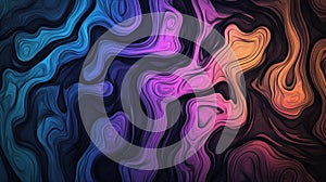 Multicolored abstract textured background with vibrant flowing patterns and dynamic shapes