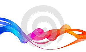 Multicolored Abstract Wave Background