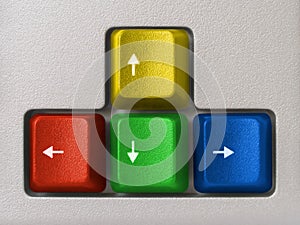 Multicolored arrows (computer keyboard)