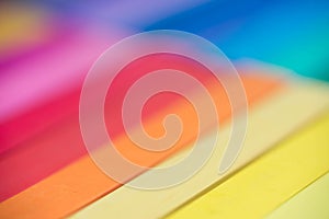 Multicolored artist pastels macro