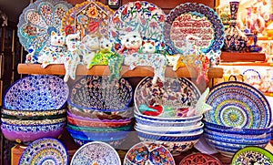 Multicolored authentic lamps Grand Bazaar in Istanbul