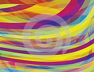 Multicolored background with colorful chaotic stripes. Vector texture