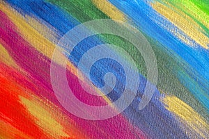 Multicolored background. paint on canvas. Abstract acrylic background hand painted