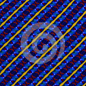 Multicolored background with symmetrical patterns.