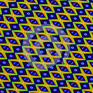 Multicolored background with symmetrical patterns.
