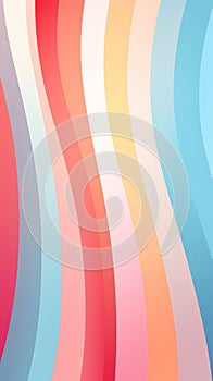 Multicolored Background with Wavy Lines