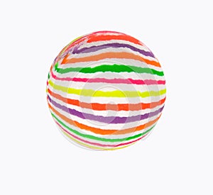 Multicolored ball