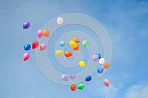 Multicolored balloons