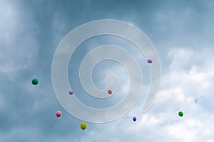 Multicolored balloons