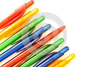 Multicolored ballpoint pens