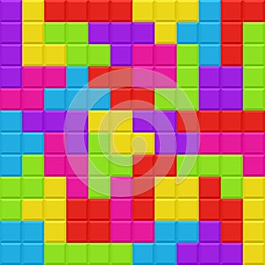 Multicolored blocks seamless background pattern