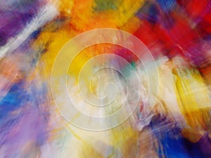 Multicolored blur abstraction