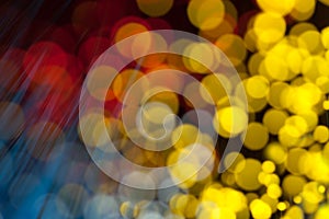 Multicolored blurred festive lights