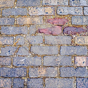 Multicolored brick abstract background texture